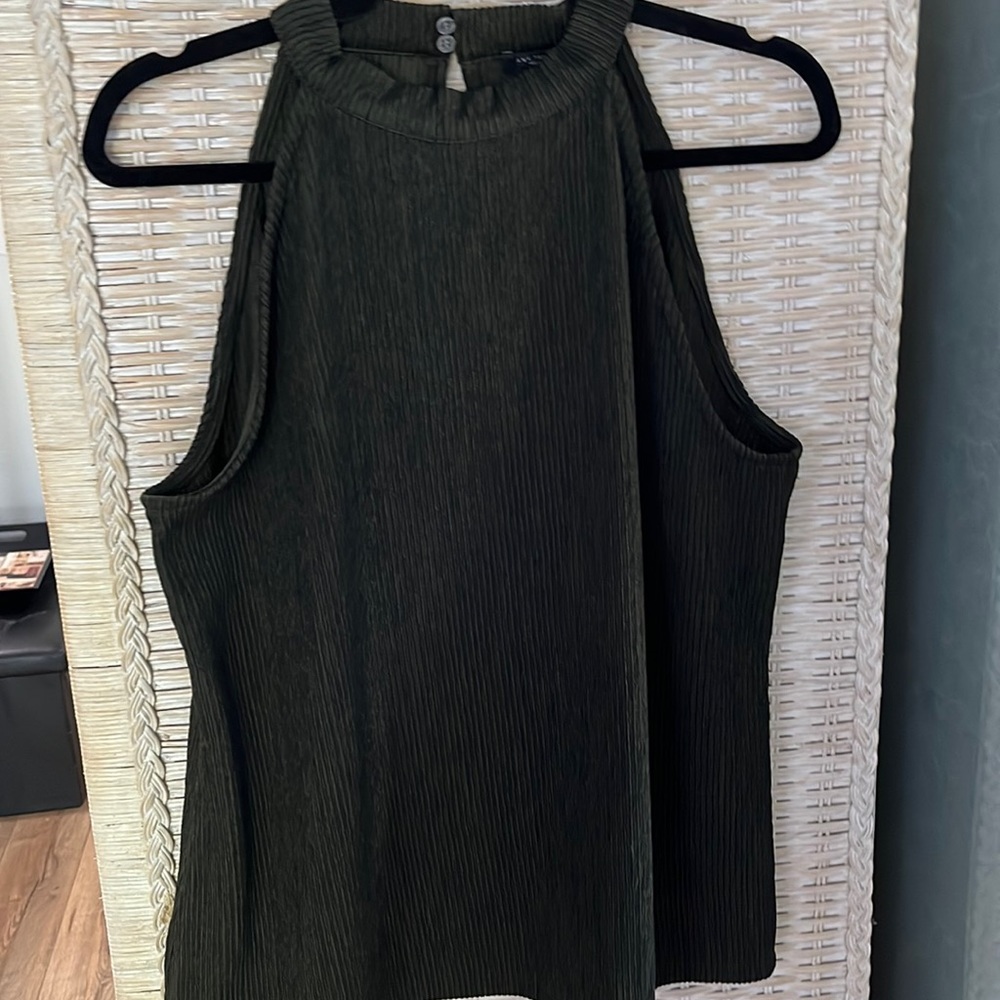 Ann Taylor blouse with keyhole button neckline